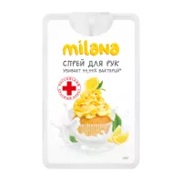 Гигиеническое средство для рук спрей Milana лимонный десерт 20мл